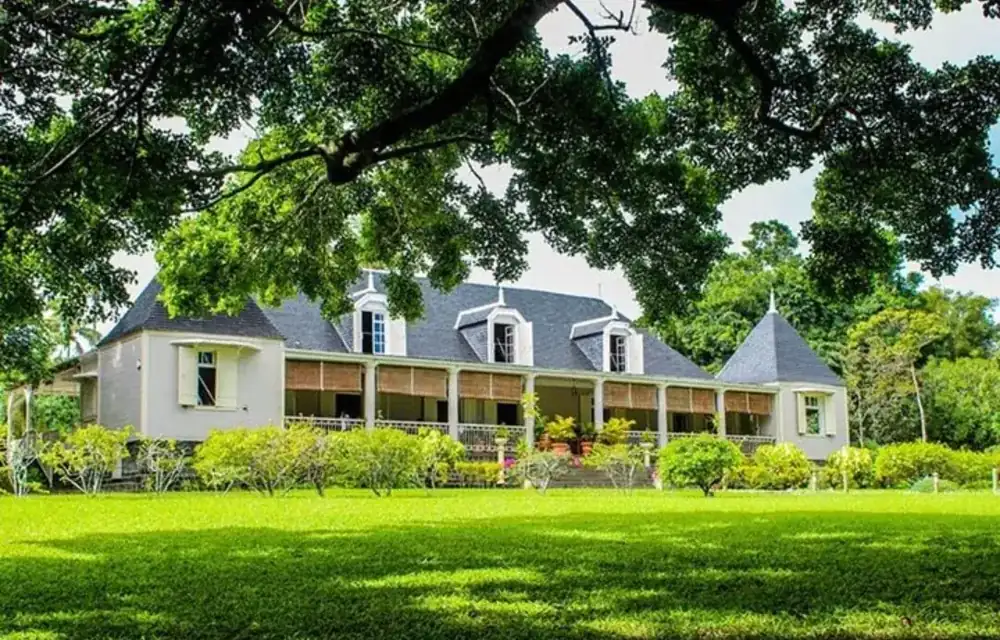 Historic estate surrounded by gardens in Mauritius